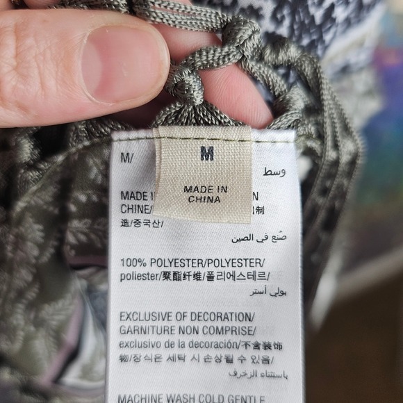 Y2k Fringe Scarf Bandana Paisley Top - Picture 5 of 5